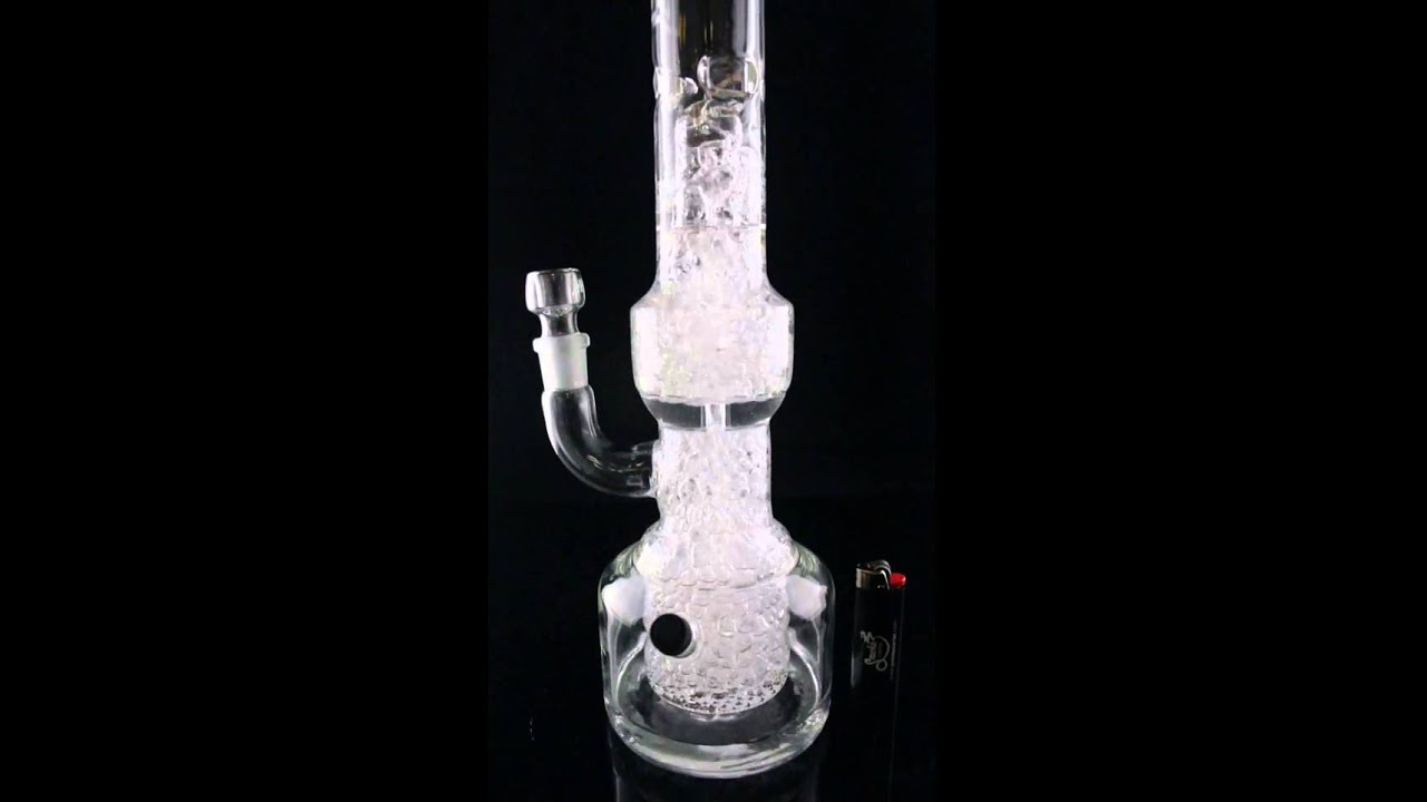 Hi Si Glass 18&rdquo; Double Geyser Perc Beaker Base