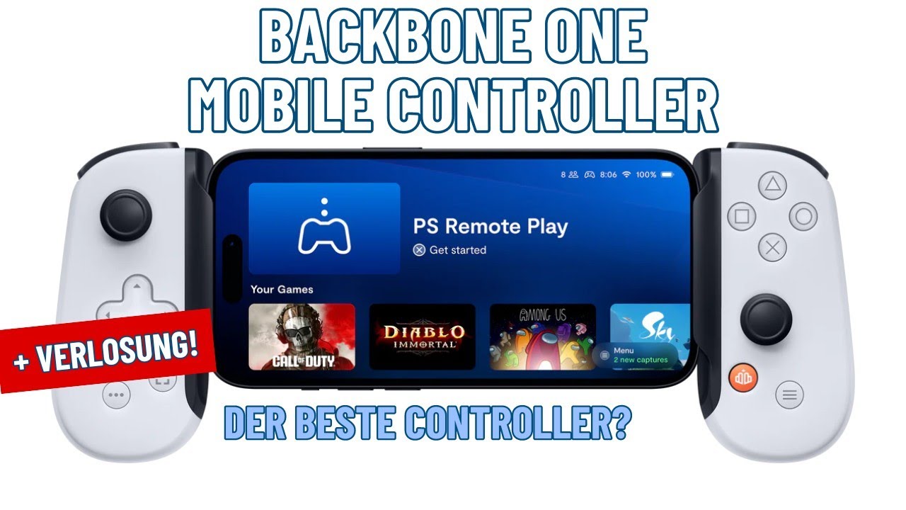 BACKBONE One Mobiler Gaming Controller - idealer Begleiter für sämtliche Cloud & Streaming Apps