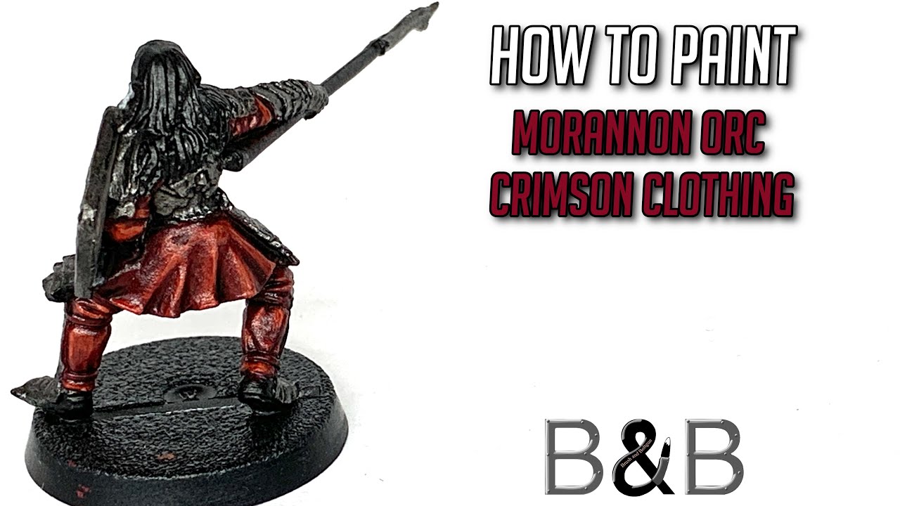 How to paint Morannon Orc Crimson clothing