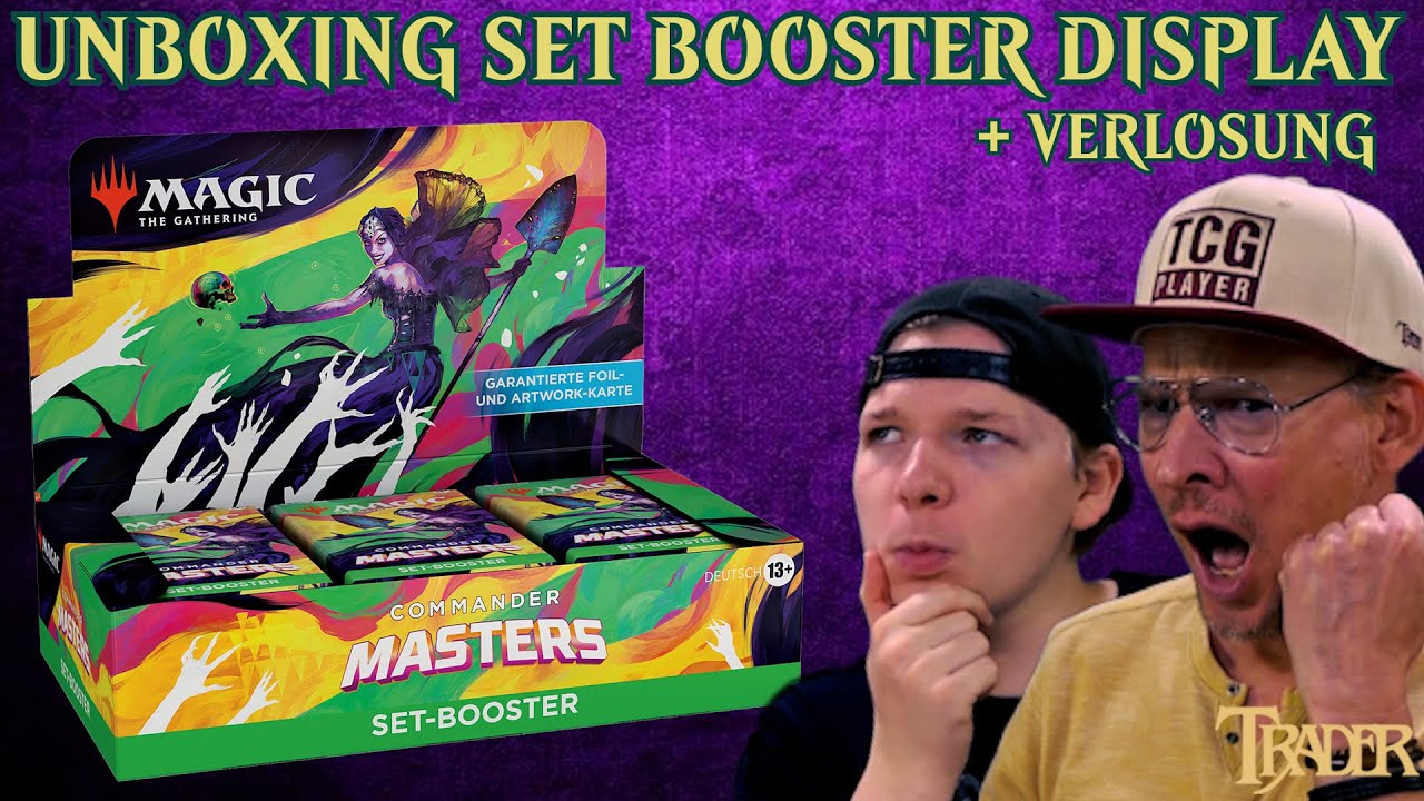 MTG Commander Masters Opening Set Booster Display deutsch | Magic the Gathering | Unboxing Trader