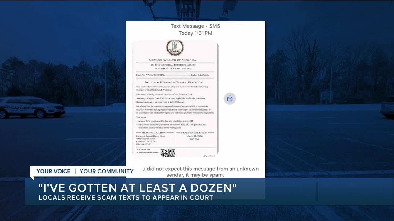 Residents warned of scam text with fake Richmond violation letter