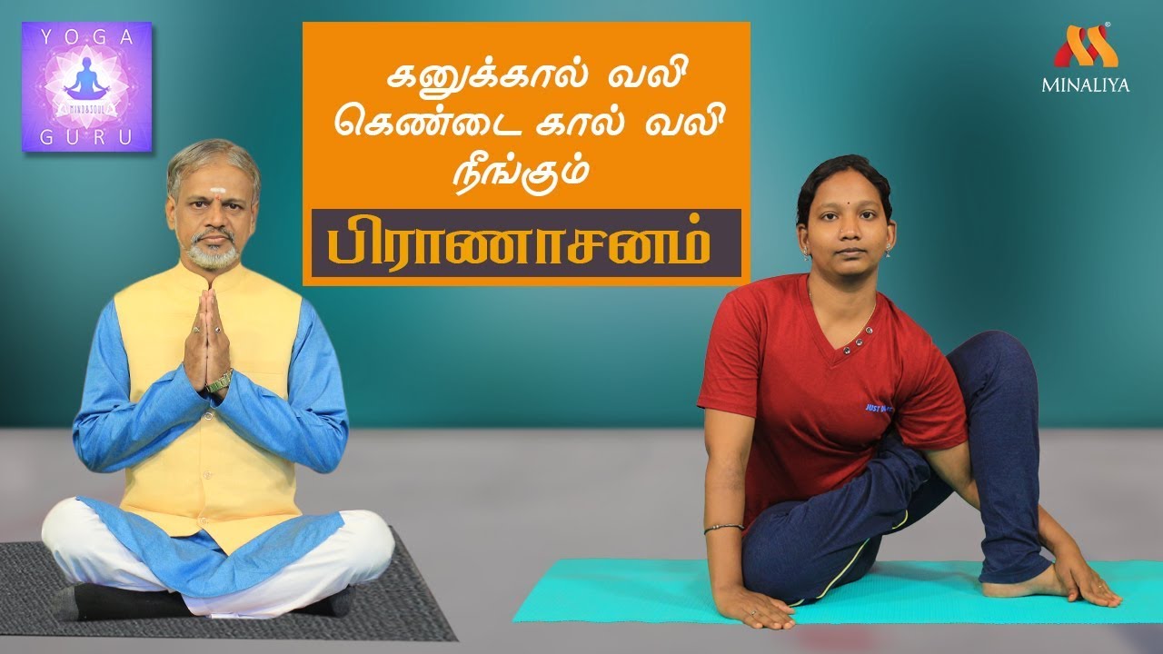 கனுக்கால் வலி கெண்டை கால் வலி நீங்கும் பிராணாசனம்|யோகா குரு| மினாலியா தொலைக்காட்சி