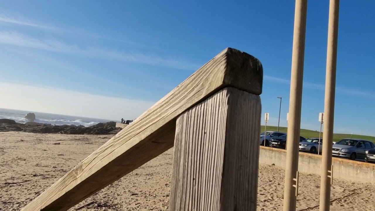 drone na praia da Le&ccedil;a