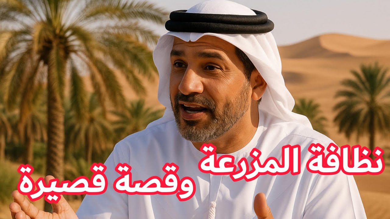 🔵 فترة نظافة النخيل في المزرعة وقصة قصيرة للعبره #مزرعة @farming @farmer