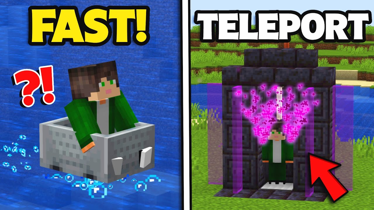 5 Bizarre Ways To Travel in Minecraft!