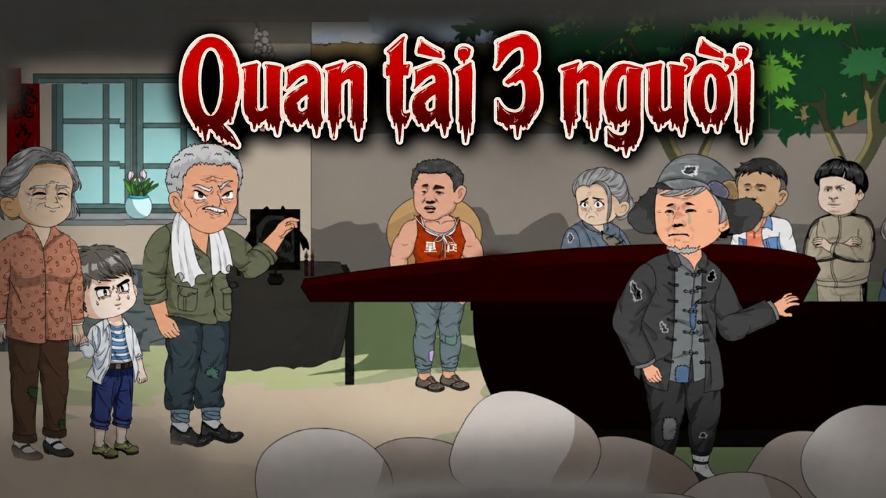 (Bản Full ) Quan Tài 3 Người - Truyện Làng Ma | Gấu Sợ Hãi TV