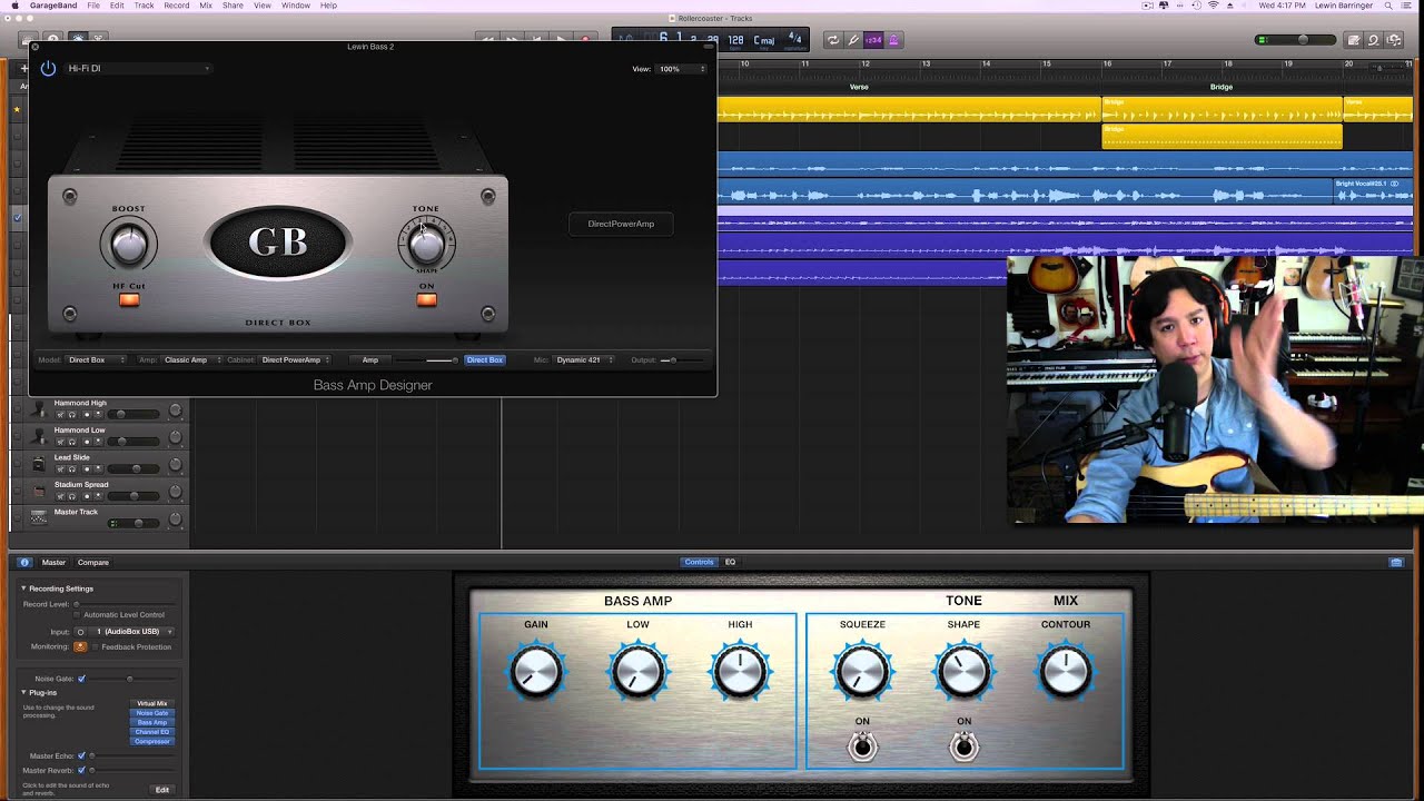 Garageband 10: How to get GREAT bass tone! Advanced Lesson