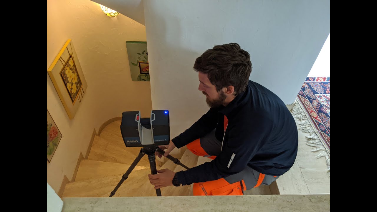 3D-Vermessung Treppenhaus
