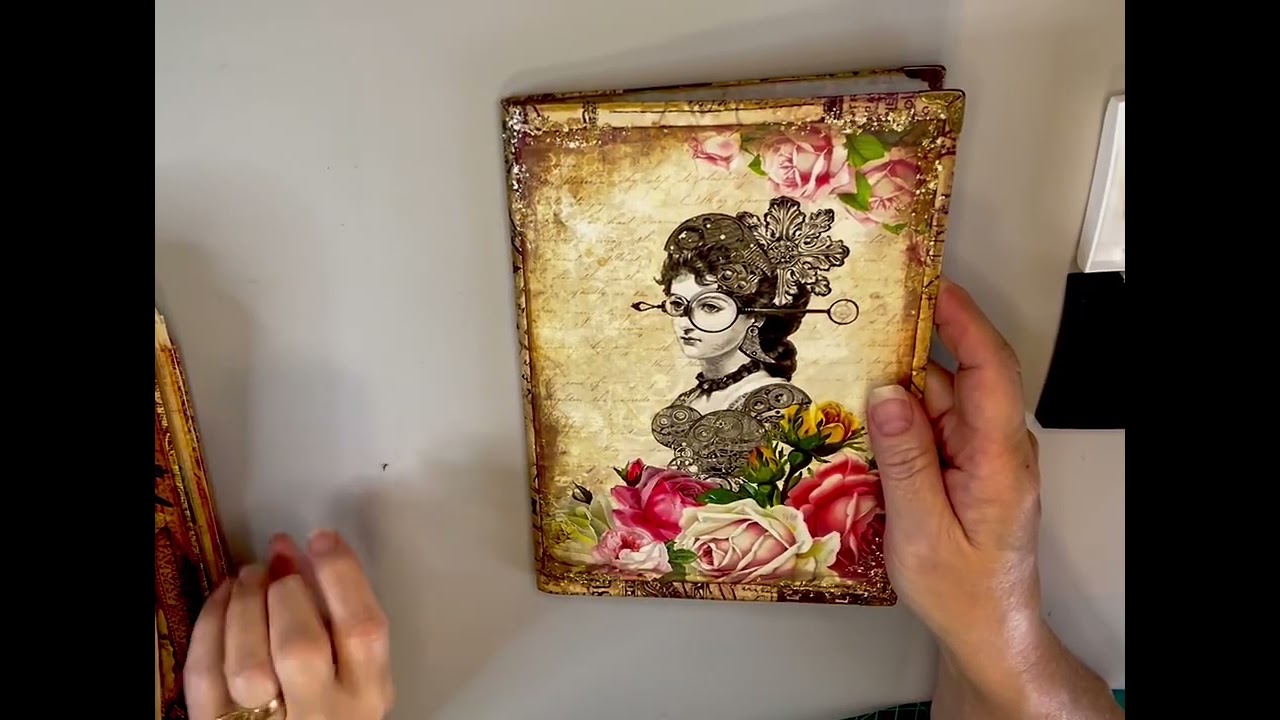Start of an Envelope Journal using Softly Steampunk digital kit