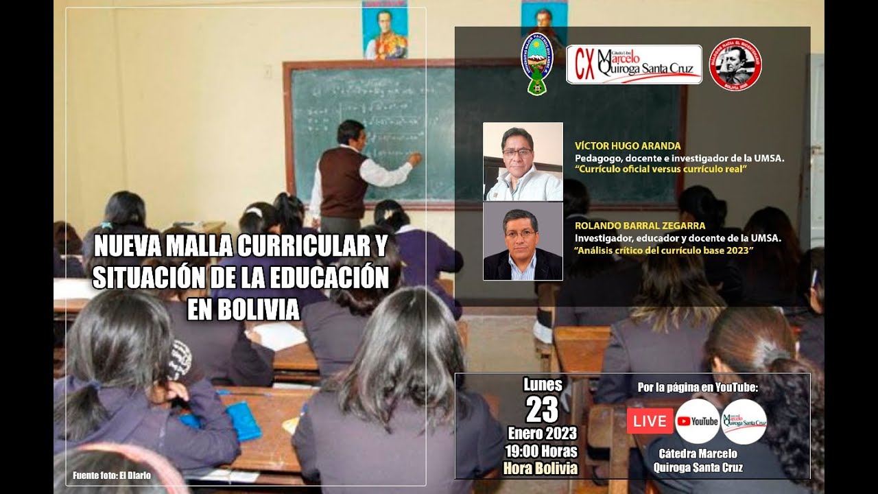 Nueva malla curricular y situación de la educación en Bolivia