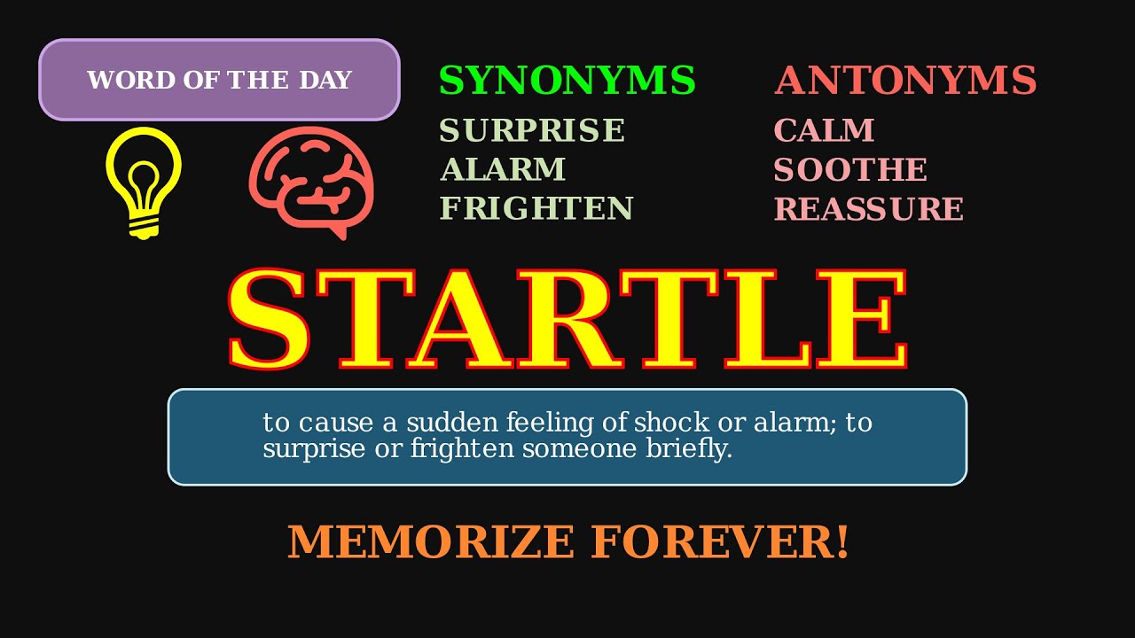 Startle: Word of the Day 😱 | A Sudden Shock or Surprise