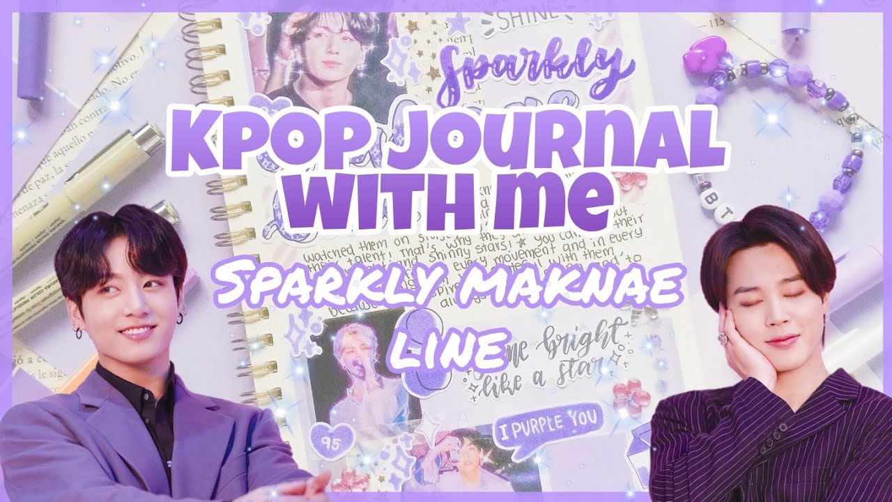✨Kpop journal with me - Sparkly Maknae Line✨ (BTS)