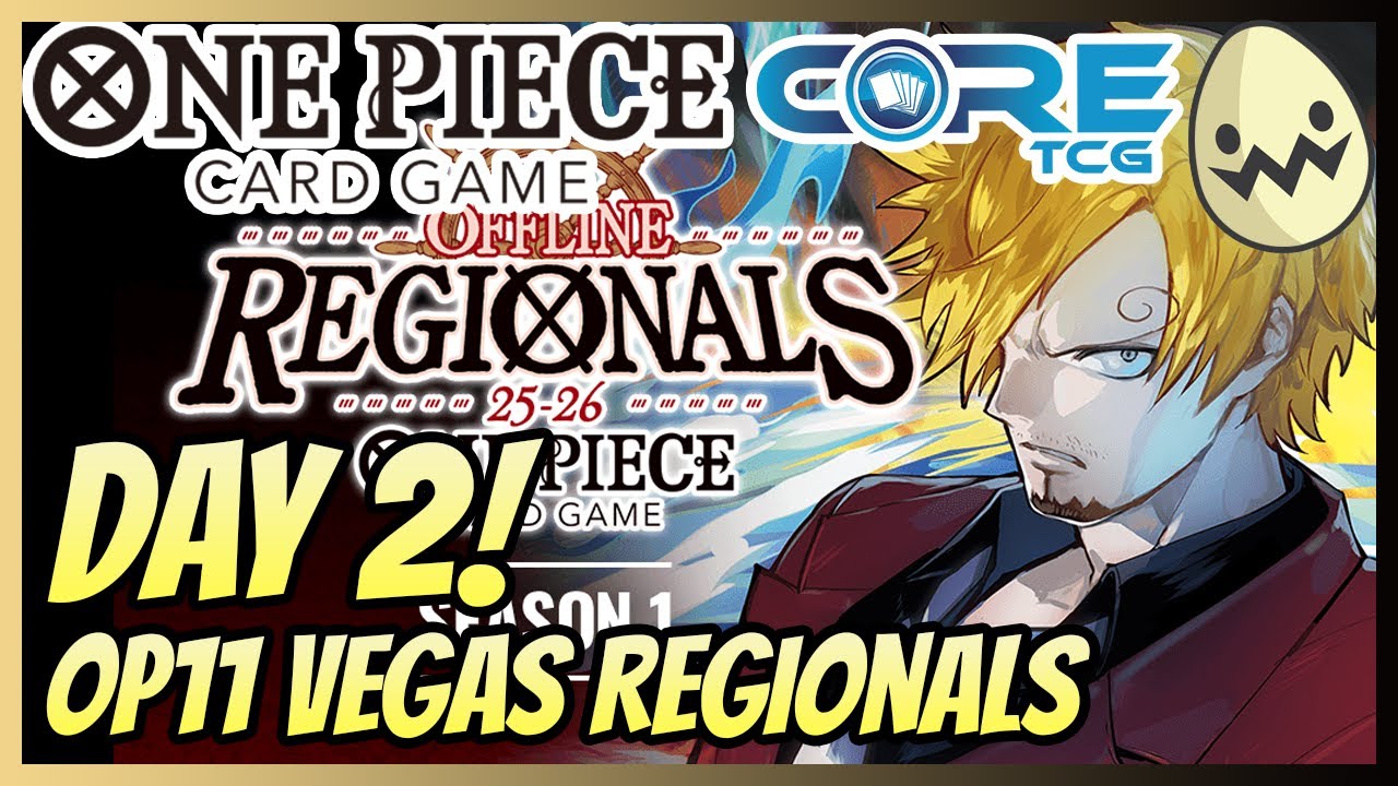 One Piece Card Game: Day 2! @CoreTCG-YT Las Vegas OP11 Regionals Tournament Livestream.