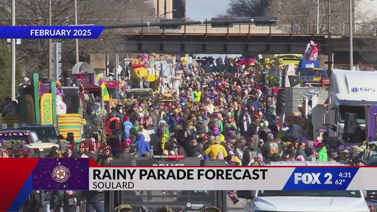 Rain expected to fall during Soulard Mardi Gras
