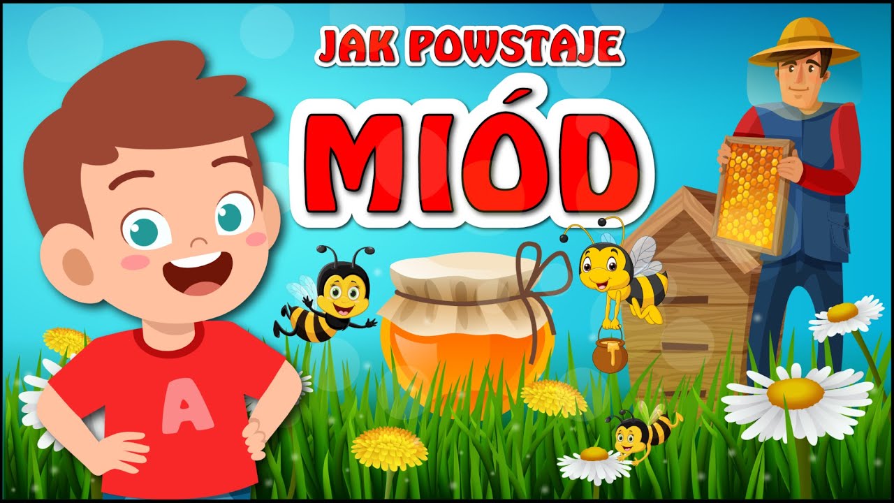 Karolek i 🍯 Jak powstaje mi&oacute;d? 🐝 oraz ciekawostki o łące  🌼