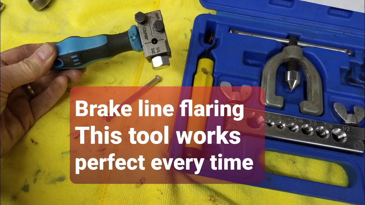 Brake line flaring made easy every time. Capri flaring tool