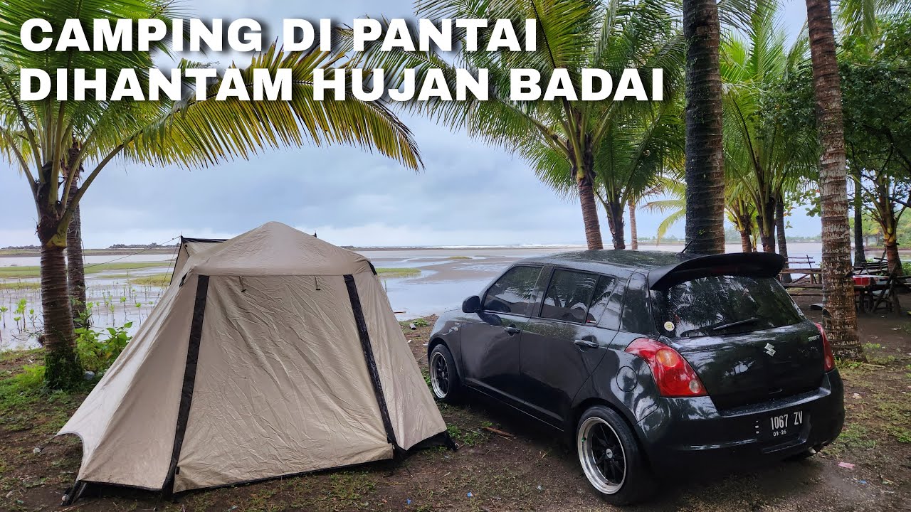 CAMPING LIAR DI ALAM BEBAS | TENDA PORAK PORANDA DIHANTAM BADAI SEPANJANG MALAM 😱😱😱