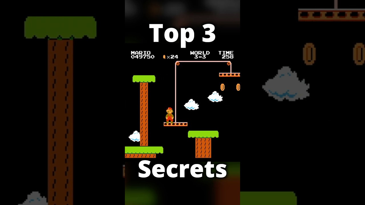 Три главных секрета, скрытых в Super Mario Bros! 🔥