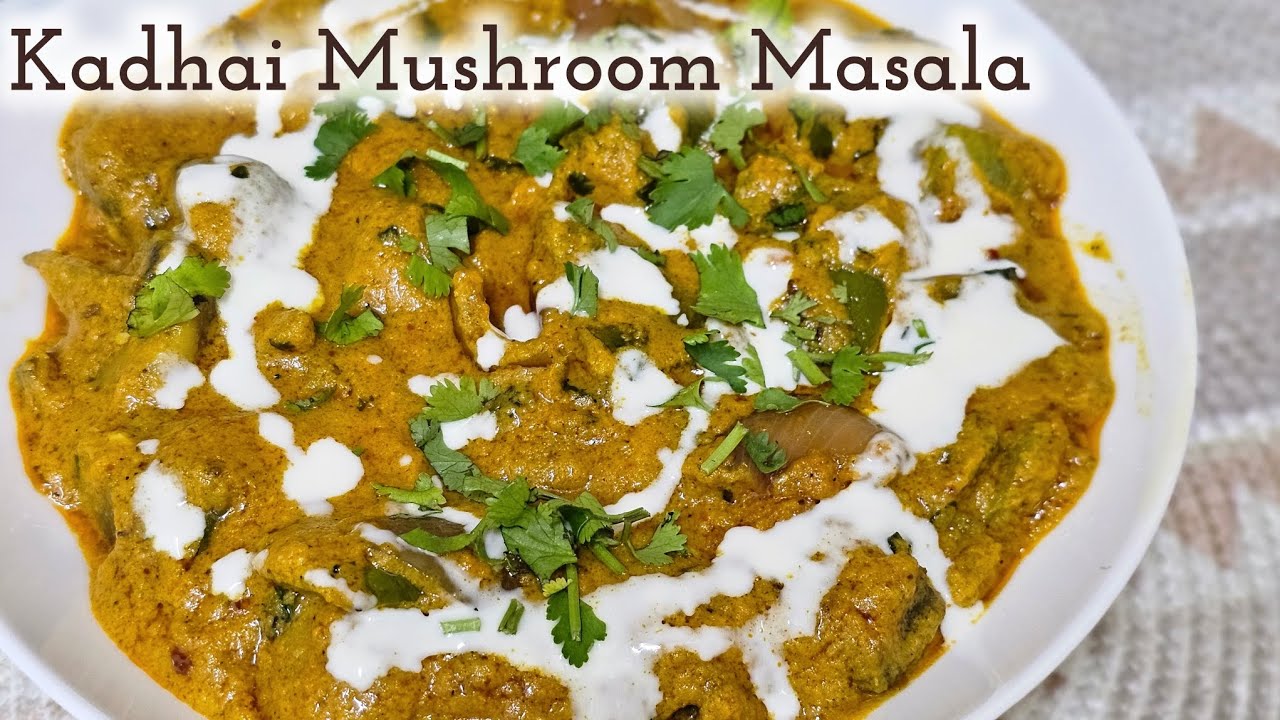 Restaurant Style Kadhai Mushroom Masala 🍄 | Dhaba Style Veg Gravy Recipe 