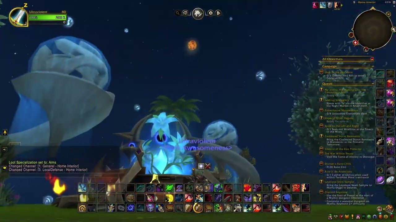 World of Warcraft wow housing my Graveyard decor Midnight
