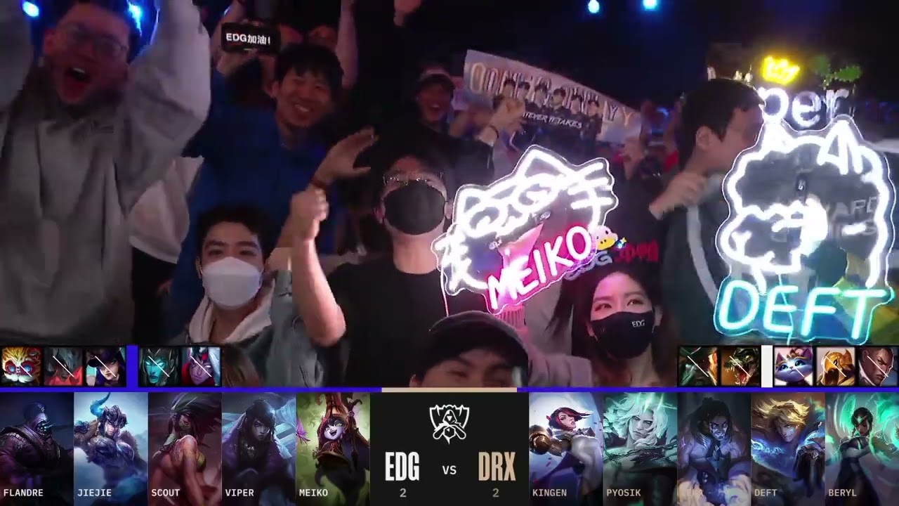 Worlds 2022 - Quarto di Finale #4 | DRX vs EDG (Game 5)