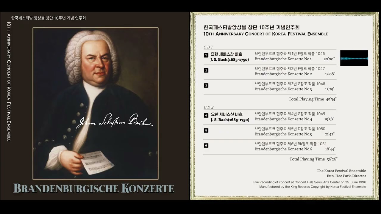 [10th KFE]J. S. Bach Brandenbugische Konzerte No.1