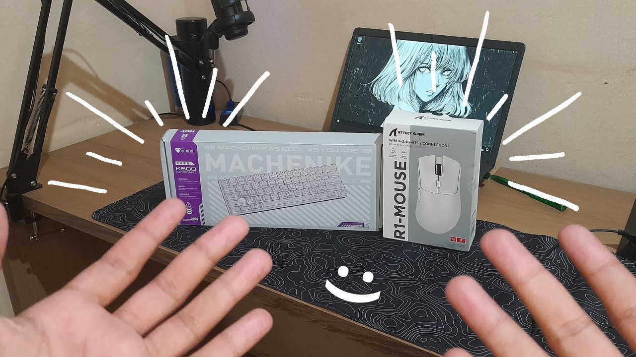 Era isso que faltava! - Machenike K500 e Attack Shark
