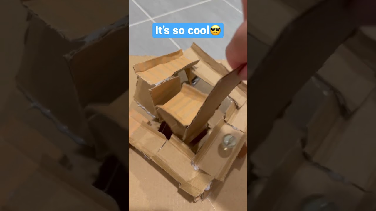 Infinite marble run made out of cardboard…