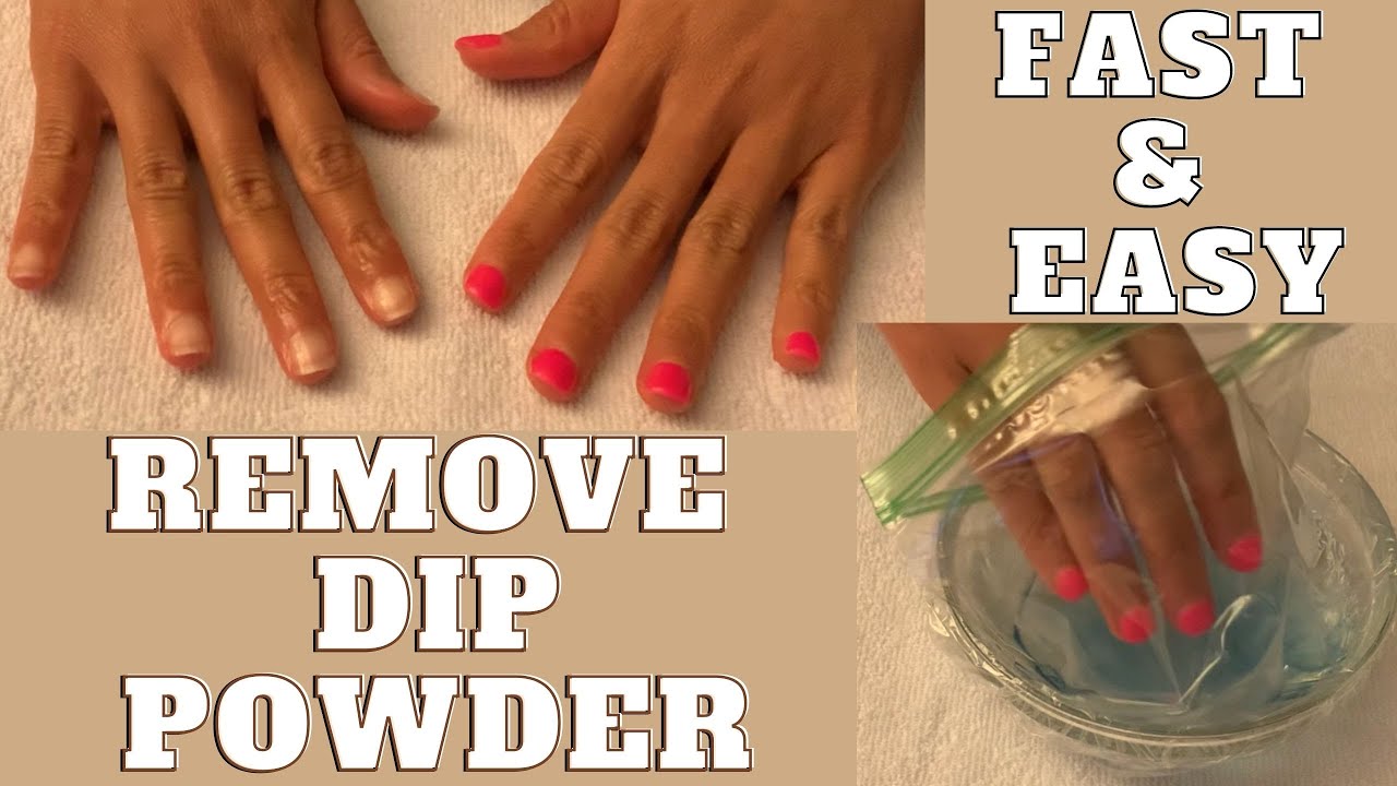 Fastest Way to Remove Nailboo Dip Powder Nails | Baggie Method | No Drill