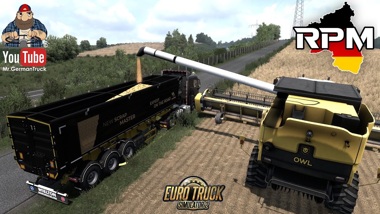 [ETS2 v1.56] RPM MAP is back. Driving wheat via Hidden Road.