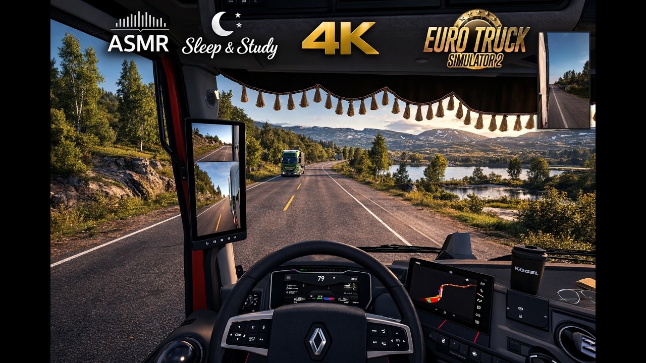 4K HDR 60fps ASMR ETS2 #017 Driving from Svolvaer to Oulu