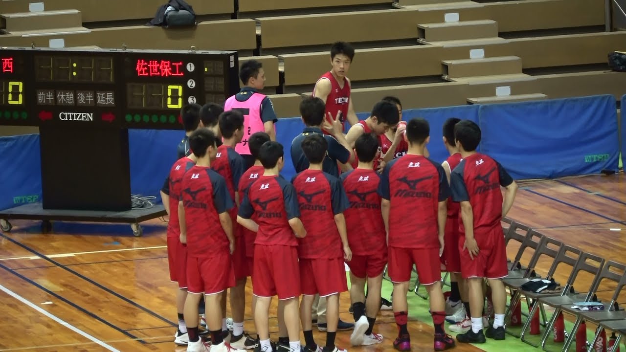 2017☆長崎県高総体バスケ☆佐世保工業vs長崎西①
