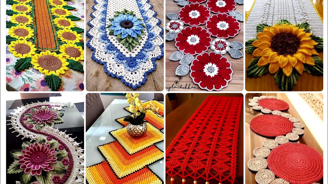 BEAUTIFUL CROCHET HANDMADE TABLE RUNNER RECTANGLE SHAPE/ALL NEW DESIGN IDEAS 2026