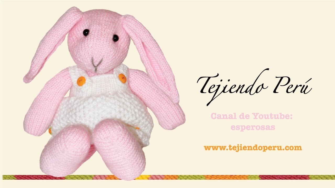Conejos tejidos en dos agujas o palillos (Parte 4: orejas)