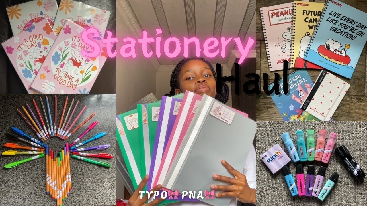 STATIONERY HAUL🎀+GRADE 8 ADVICE🎀[Stationery haul|Bag|Advice]SOUTH AFRICAN YOUTUBER🎀
