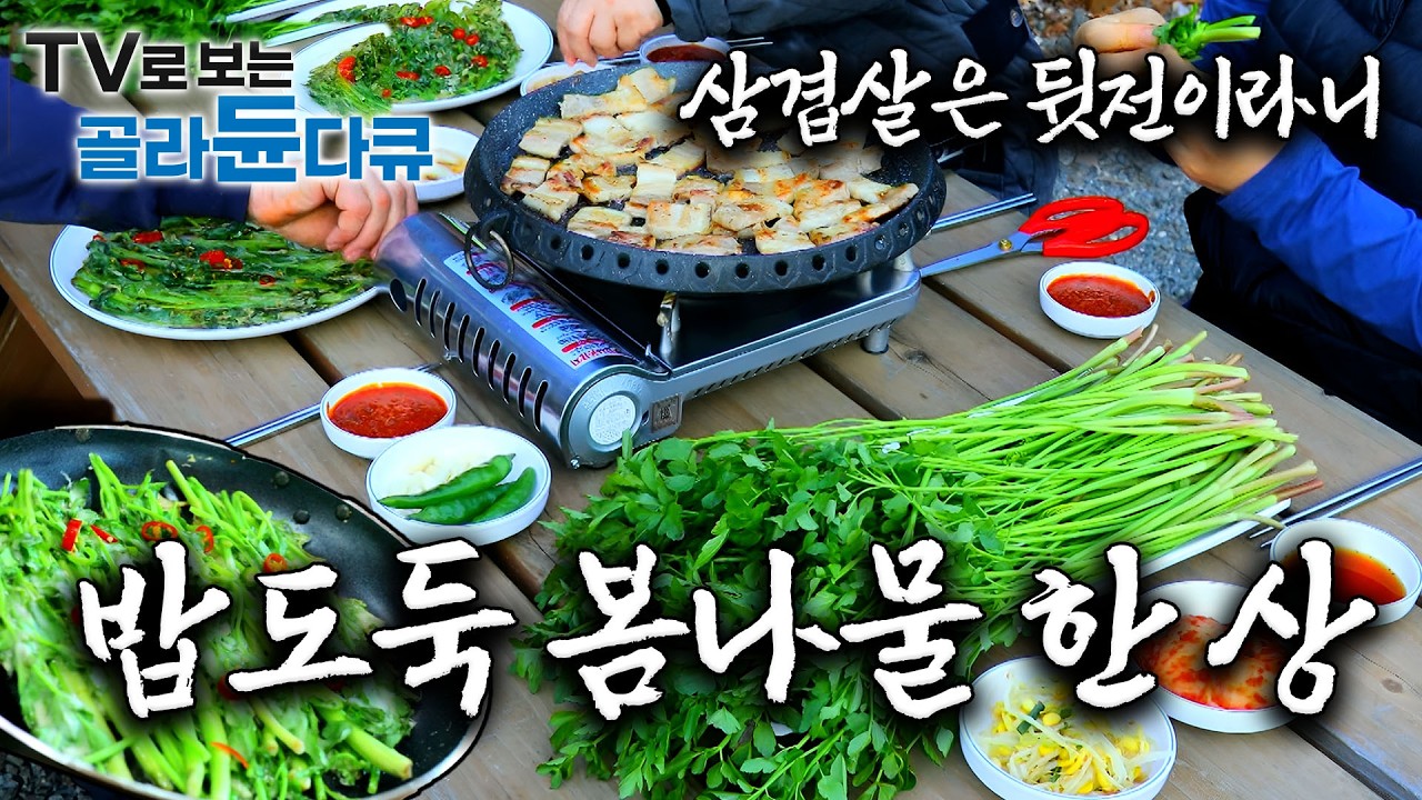 봄에 이거 안 먹으면 1년 내내 후회한다. 삼겹살에 돌돌만 청도 미나리부터 잃어버린 입맛 찾아주는 산나물 잔치┃한국기행┃#골라듄다큐