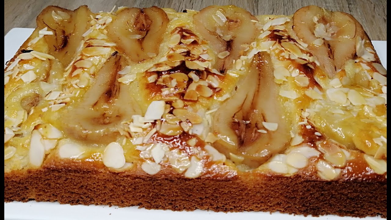 GATEAU A LA POIRE - TRÈS FACILE