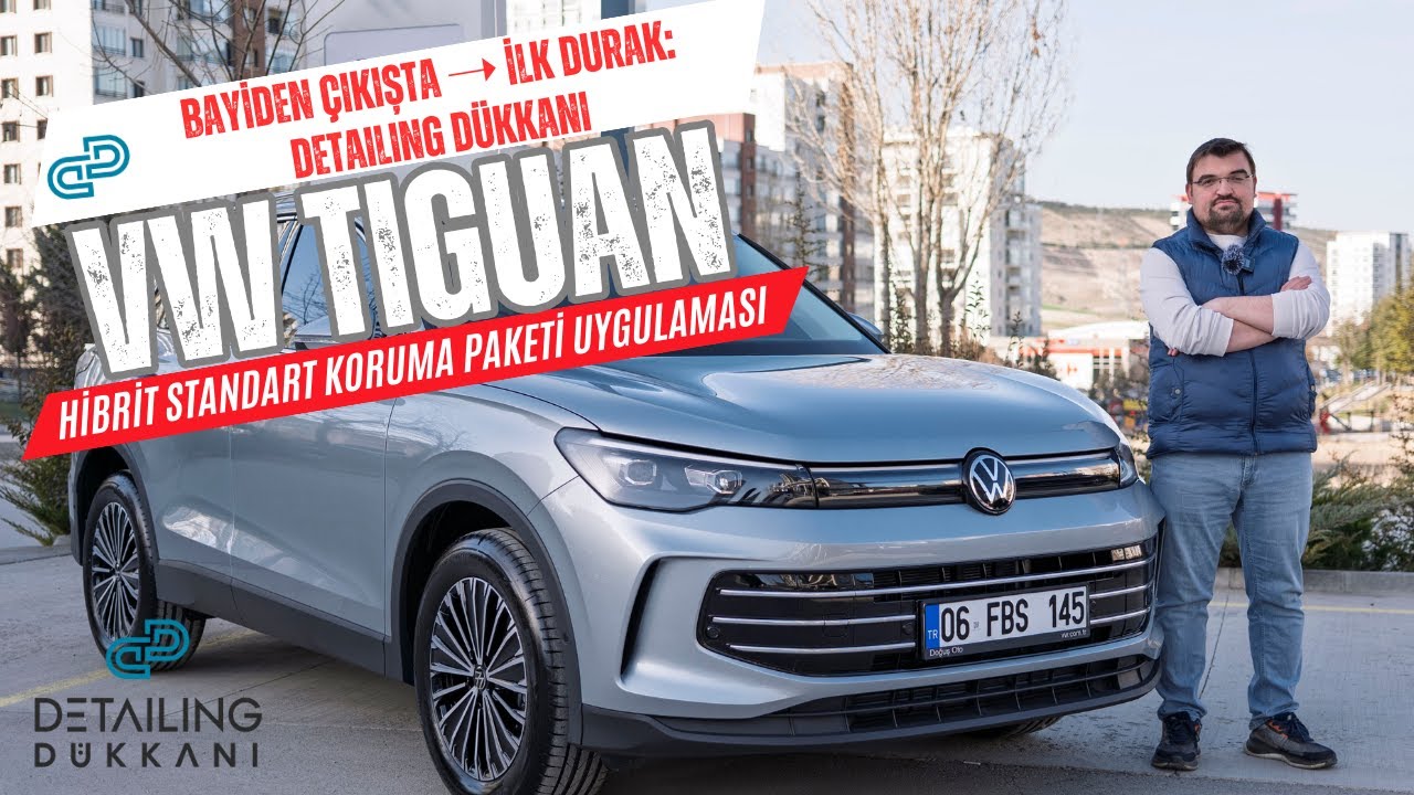 VW TIGUAN | İlk Durak ➝ Detailing Dükkanı Serisi | Hibrit Koruma Paketi ve Cam Filmleri Uygulaması
