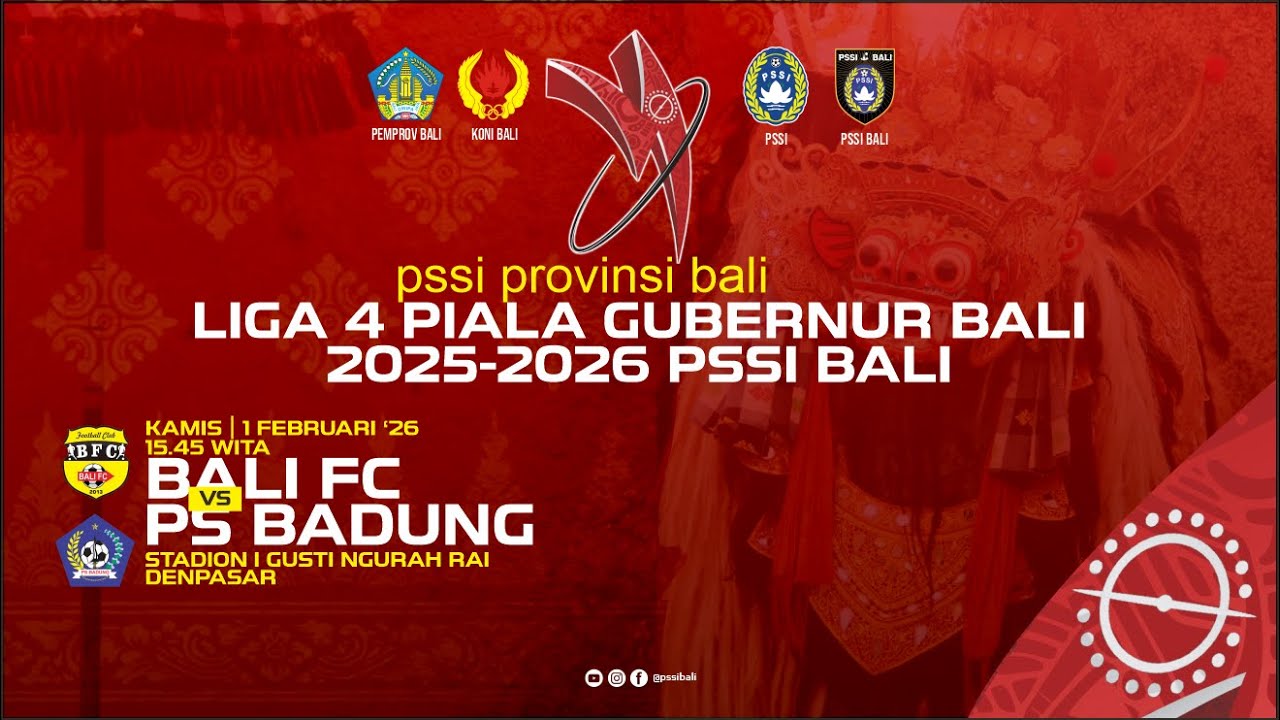 [LIVE] BALI FC vs PS BADUNG BALI | LIGA 4 PIALA GUBERNUR BALI 2025/2026