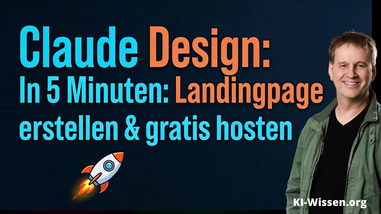 Claude Design: In 5 Minuten: Landingpage erstellen & gratis hosten