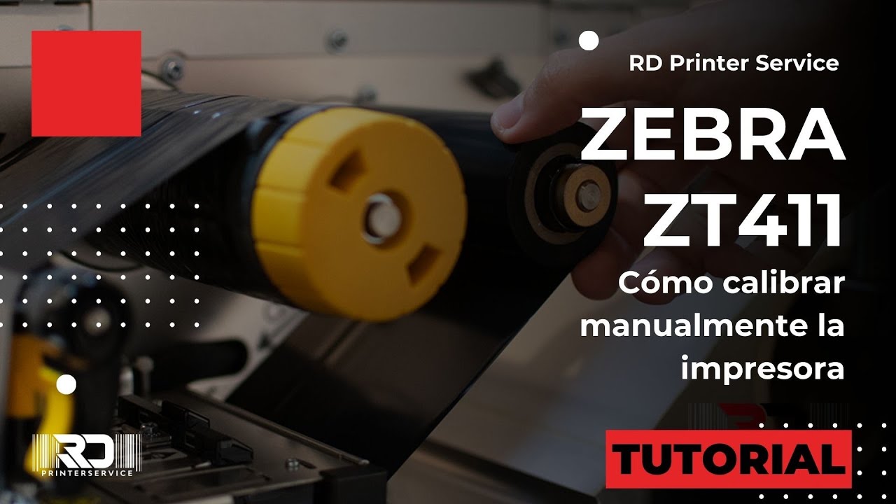 Como calibrar manualmente la impresora Zebra ZT411 | RD Printer Service
