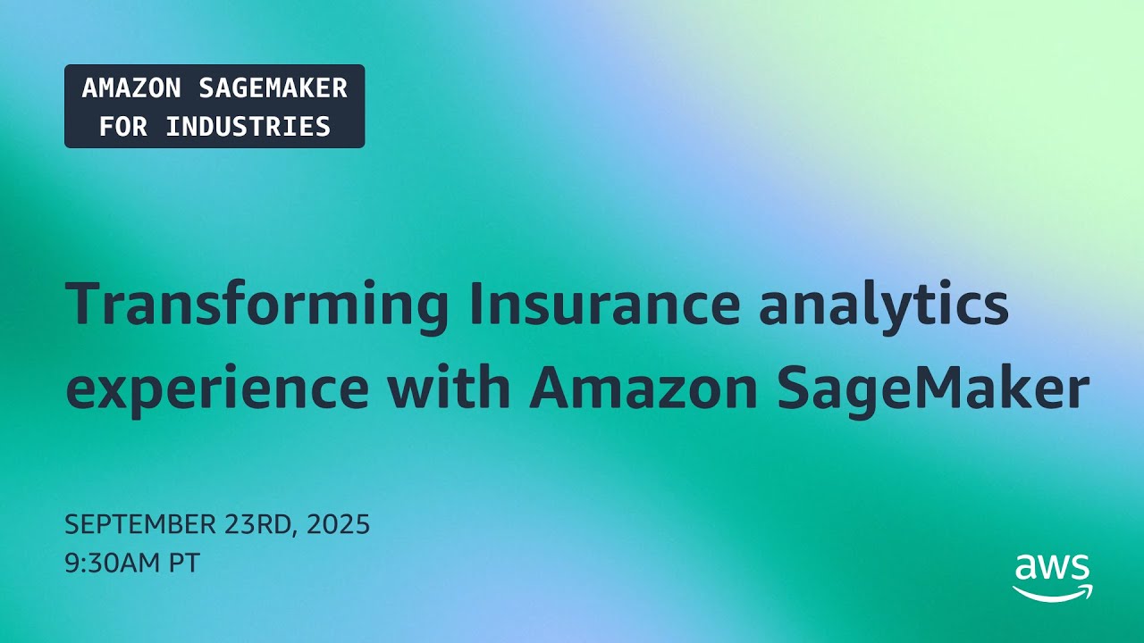 Transforming Insurance analytics experience with Amazon SageMaker