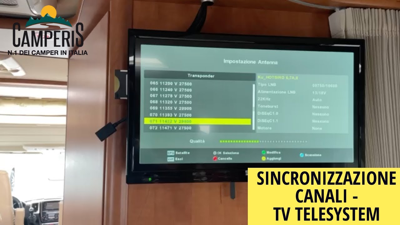COME SINCRONIZZARE I CANALI SUL TELEVISORE TELESYSTEM | Assistenza by Camperis
