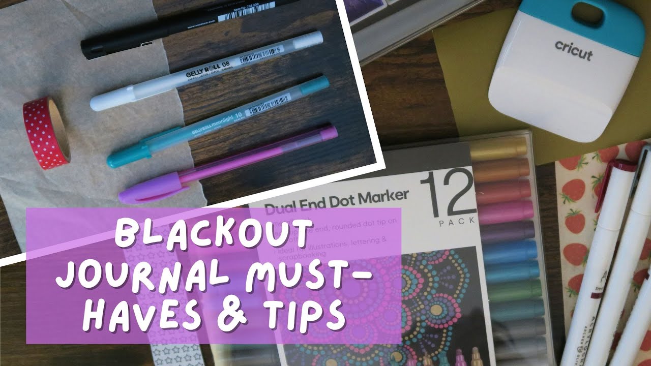 Blackout Bullet Journal Must Haves & Tips