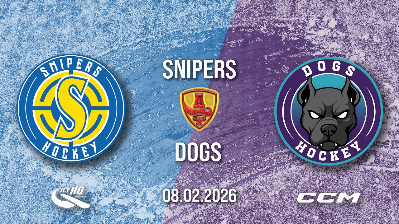 Snipers vs Dogs- Junior A - 8th February - iceHQ Rec League ice hockey