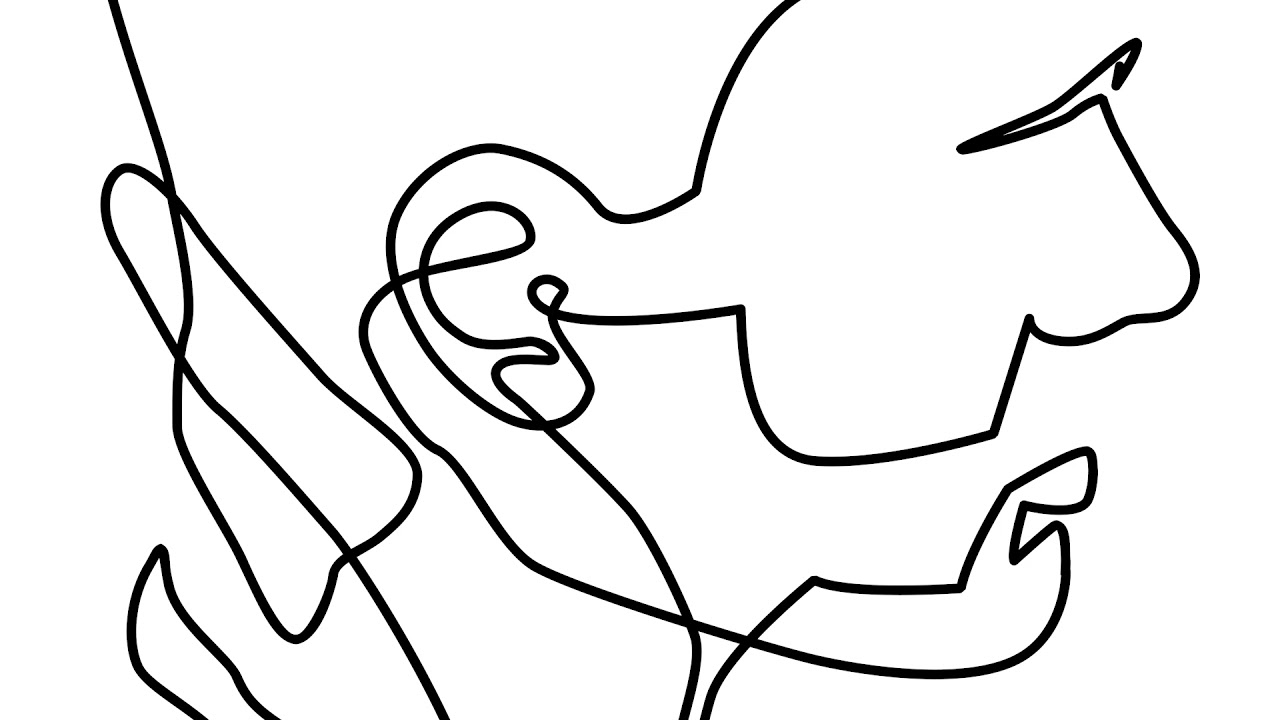A line is a dot that went for a walk | Animated One-line-drawing