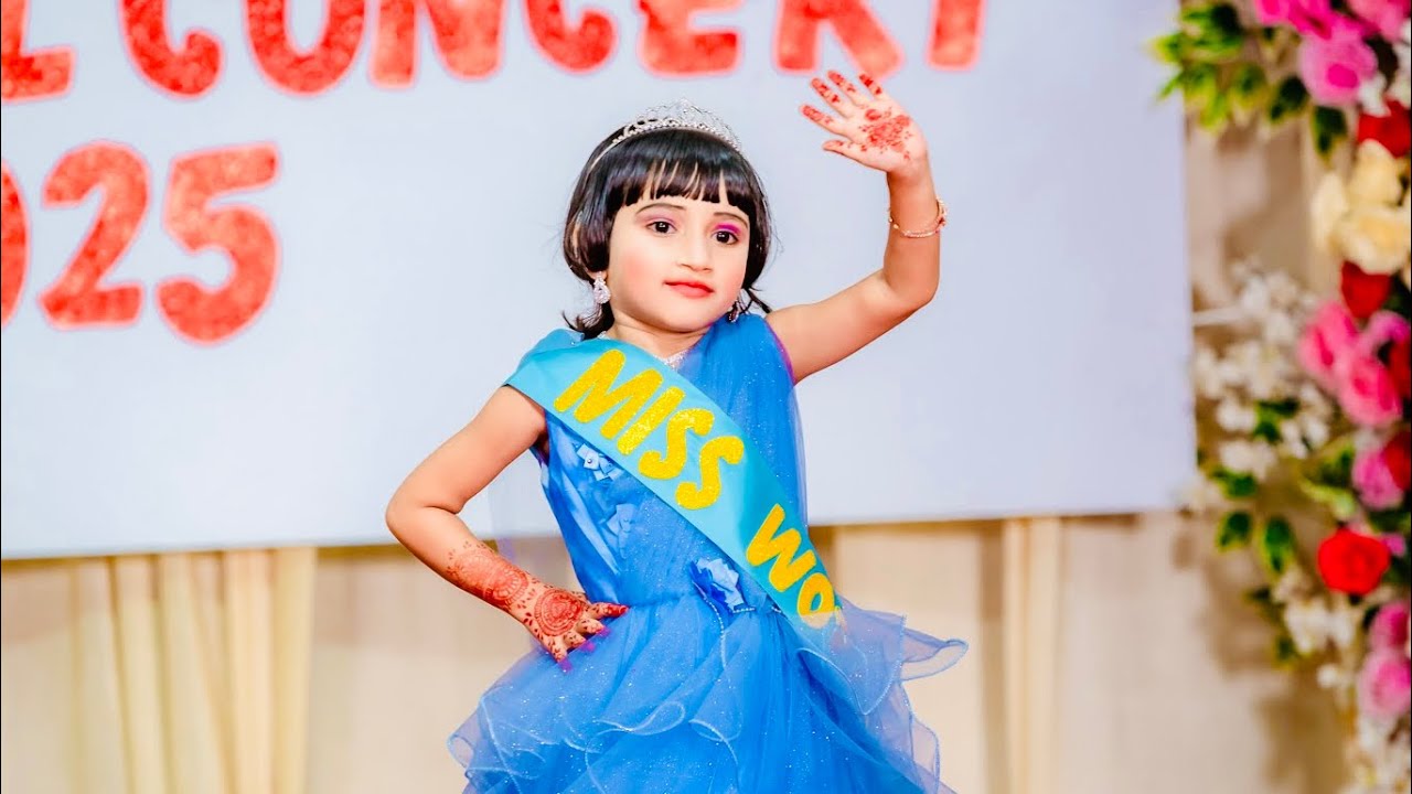 Miss World Fancy Dress Speech | Little wonder Preschool |Annual concert-2025