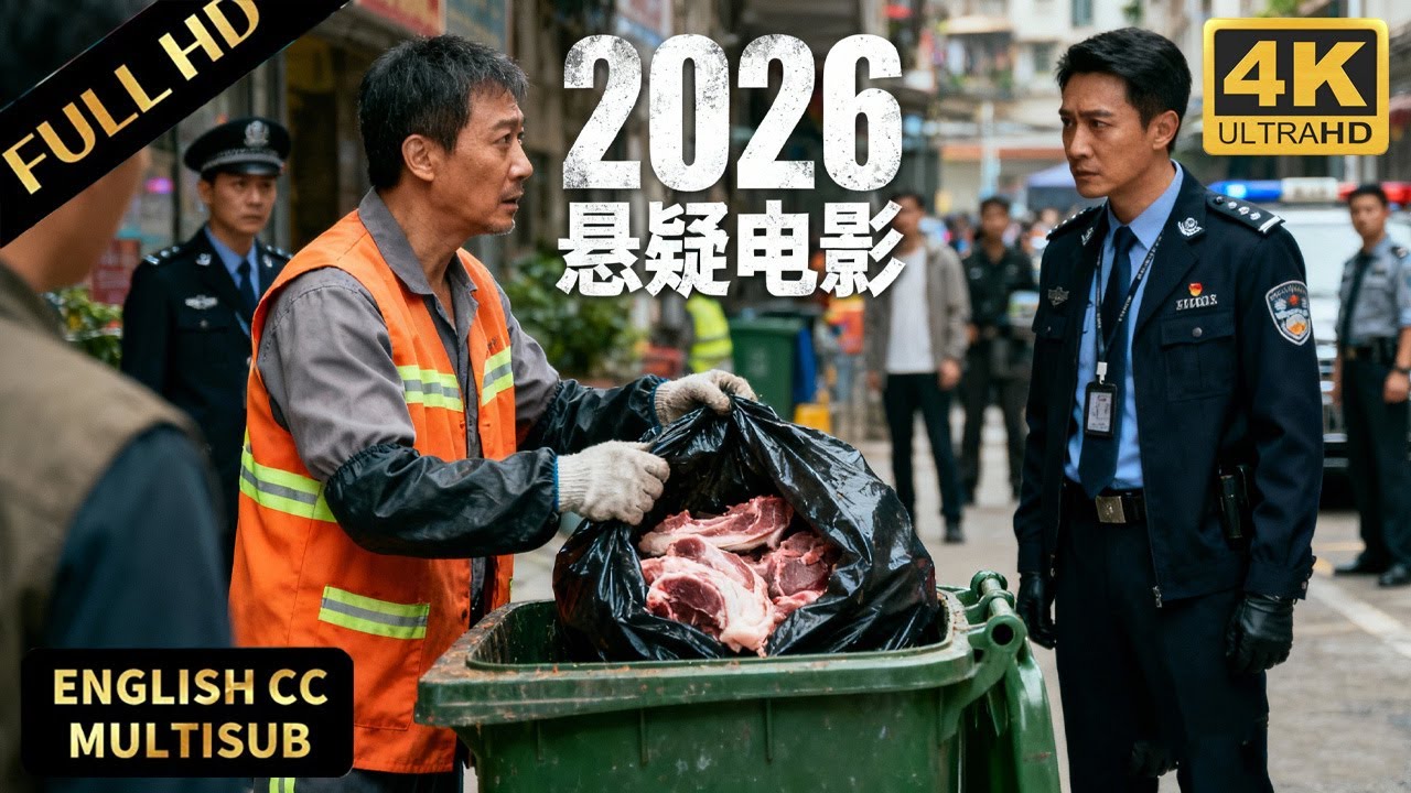 2026破案大片！环卫工人清理垃圾桶，竟发现袋子里全是肉！王牌刑警秒破凶案！#movie #電影 #悬疑 #推理 #法医秦明 #剥茧