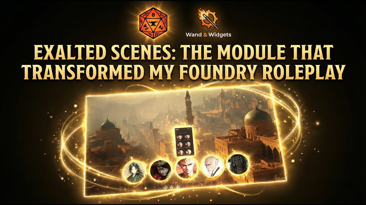This Foundry VTT Module Makes Roleplay CINEMATIC (Exalted Scenes Spotlight)