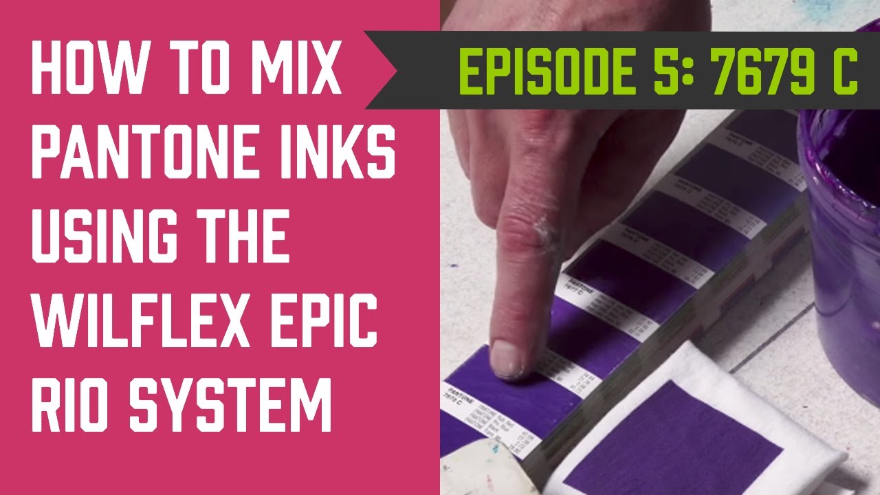 Wilflex Epic RIO Mixing Series: Ep. 5 - How to Mix Pantone 7679C for Screen Printing